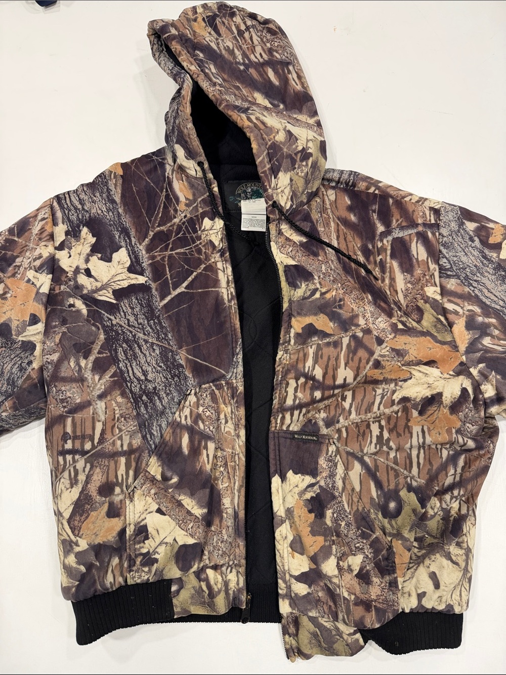 Men's Camouflage Hooded Field Jacket - Brown Camo